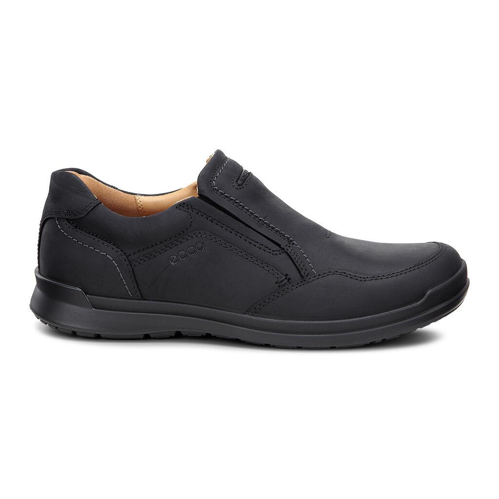 Ecco Howell Mens Slip On Casual Shoes In Black - India FGO-695170